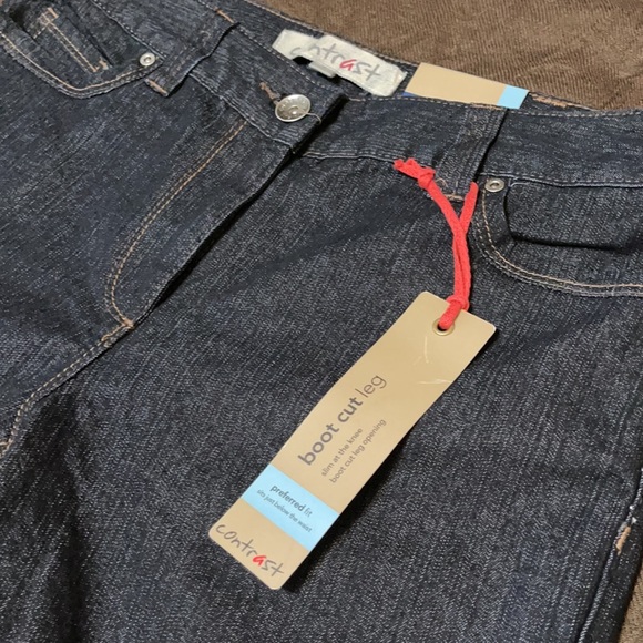 Boot cut Contrast jeans - Picture 3 of 6